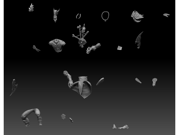 暗影獵手 沃金3D打印模型