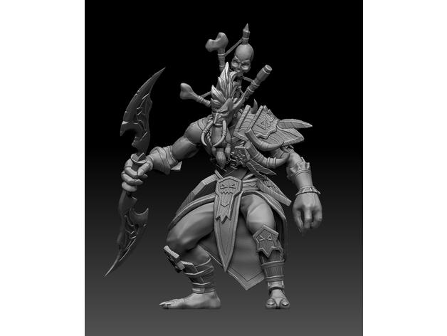 暗影獵手 沃金3D打印模型