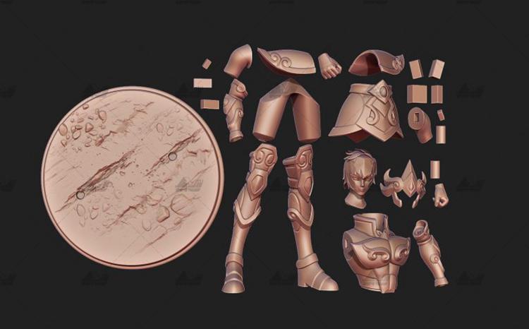 黃金圣斗士 獅子座 艾歐里亞3D打印模型