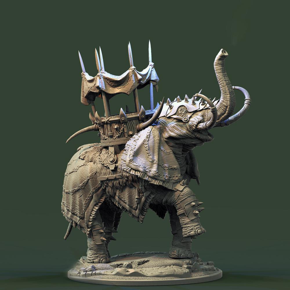 大象戰(zhàn)爭3D打印模型