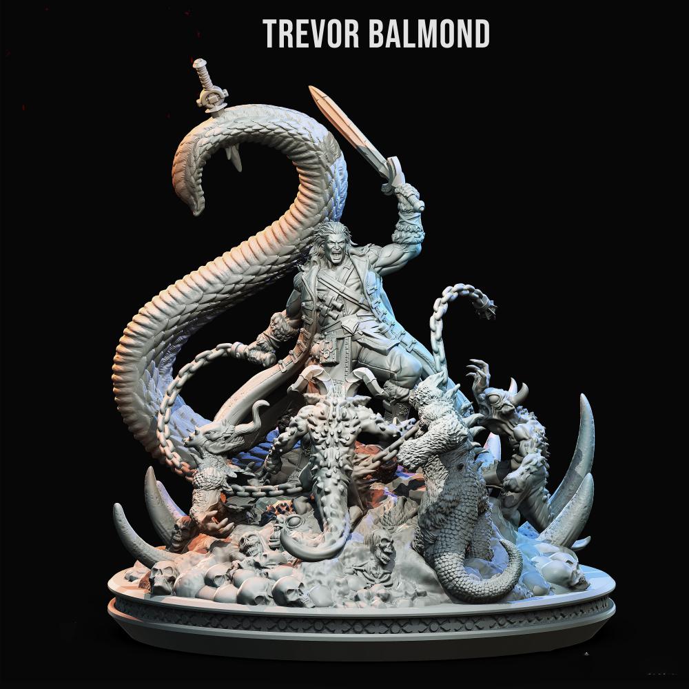 特雷弗 貝爾蒙特3D打印模型