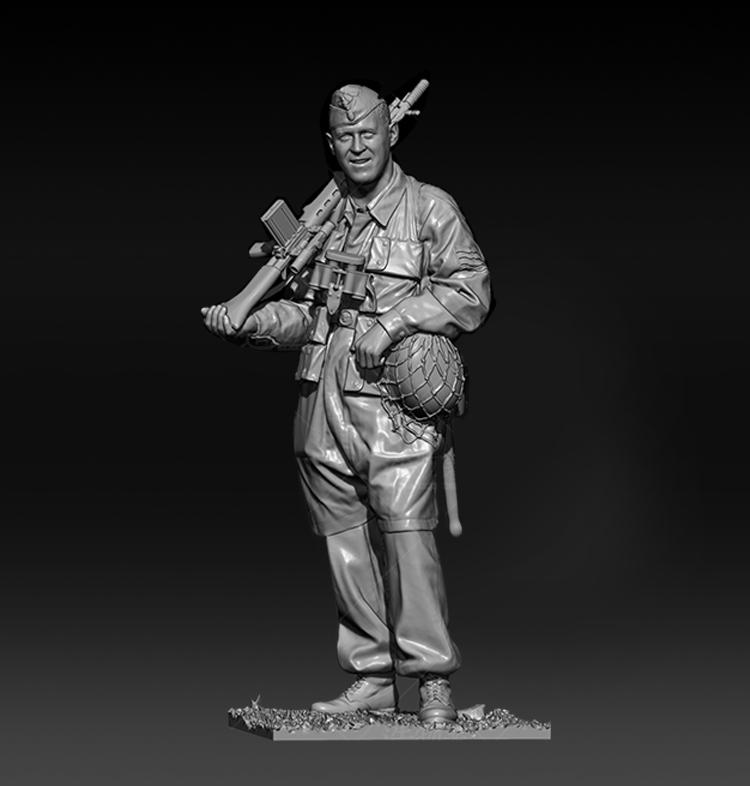 二戰(zhàn)兵人43D打印模型