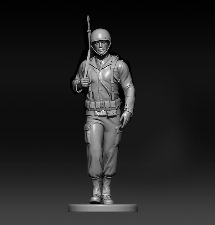 二戰(zhàn)兵人83D打印模型