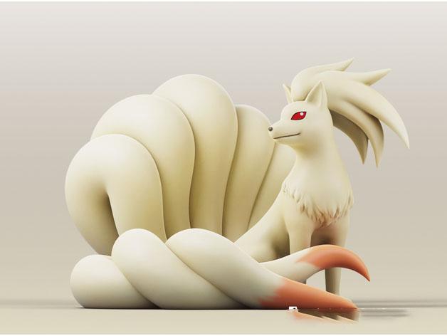 九尾 精靈寶可夢3D打印模型