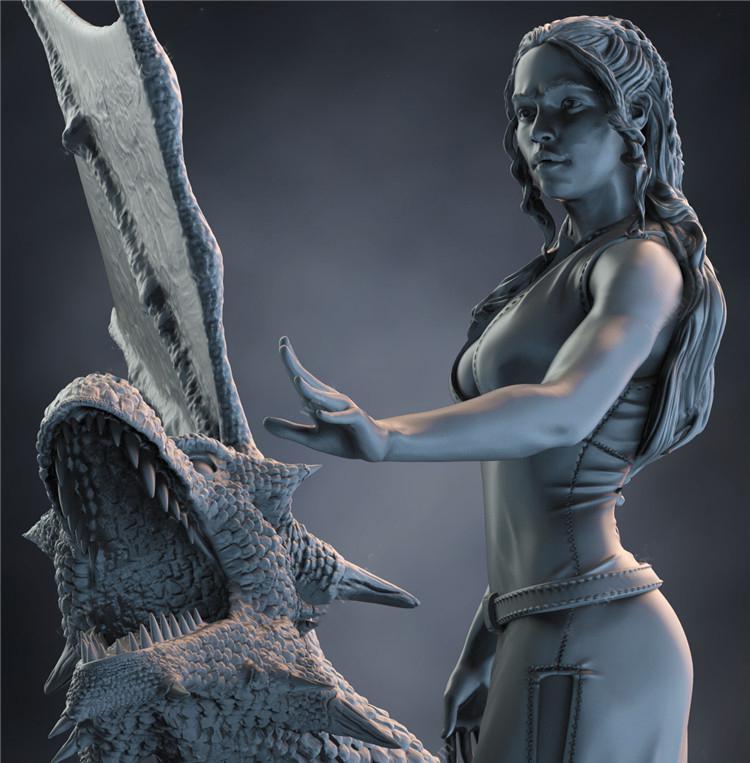 龍之母 權(quán)力游戲3D打印模型