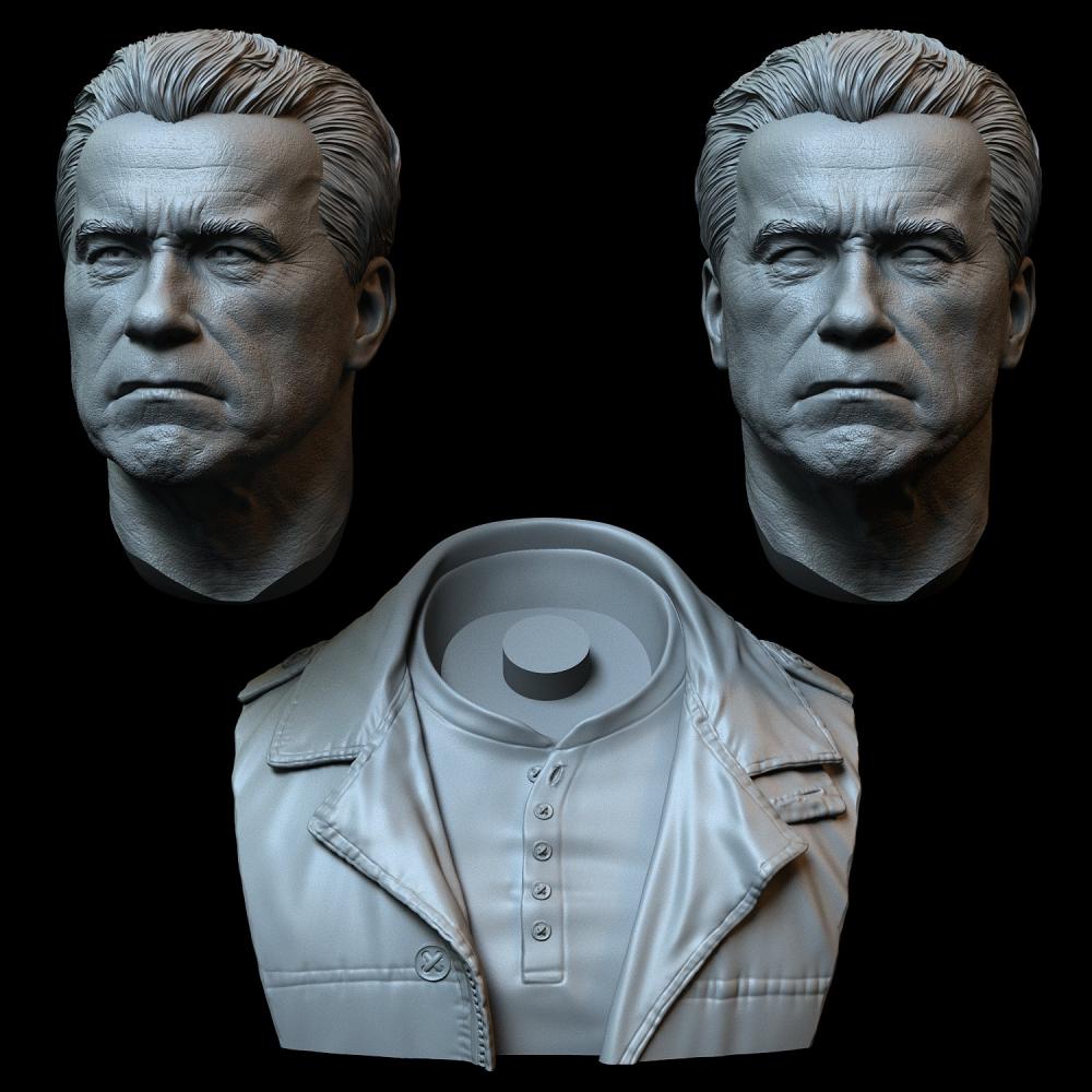 終結(jié)者 施瓦辛格3D打印模型