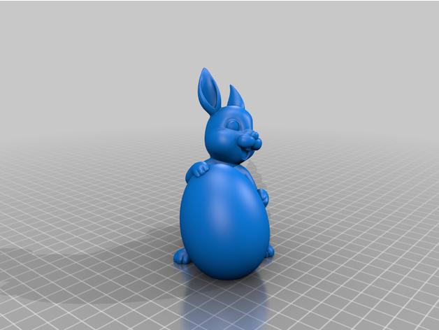 復(fù)活節(jié)兔3D打印模型