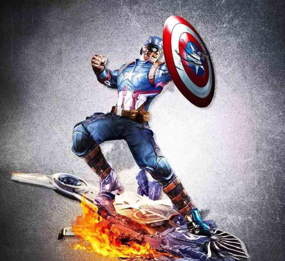 美國隊長3D打印模型