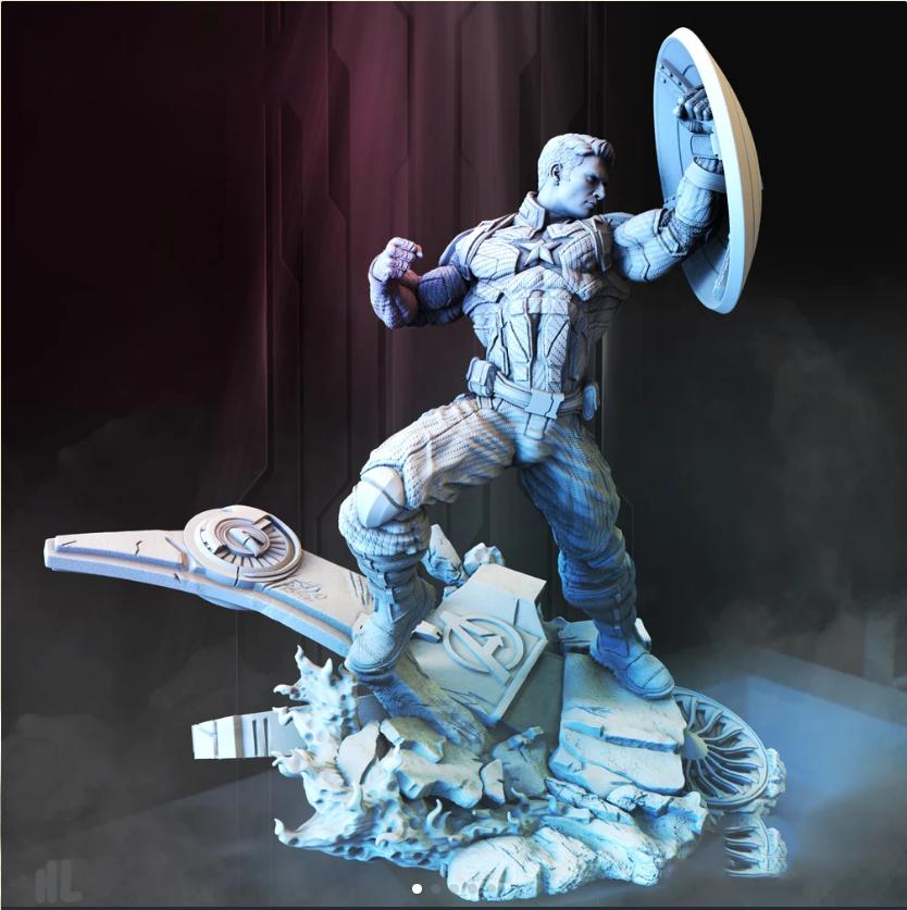 美國隊長3D打印模型