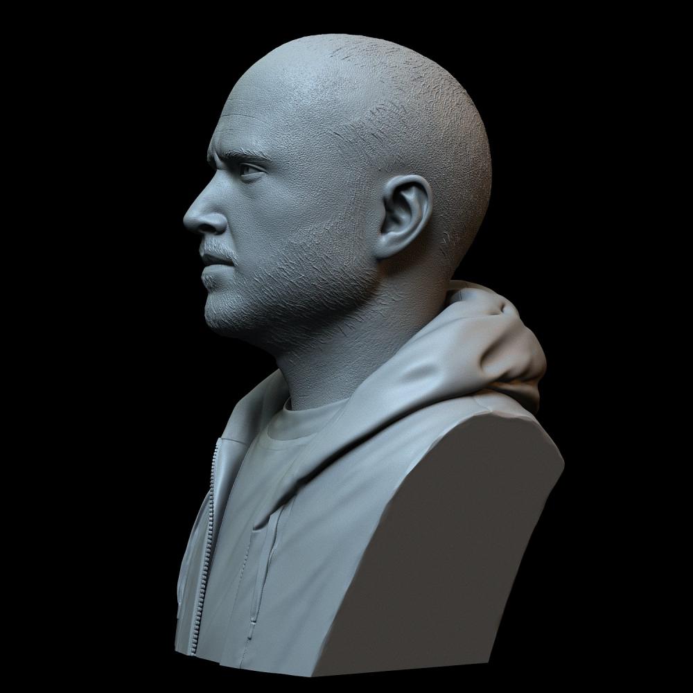 杰西 頭雕3D打印模型