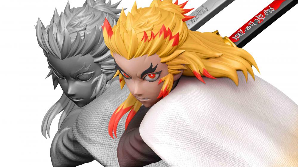 炎柱 煉獄杏壽郎3D打印模型