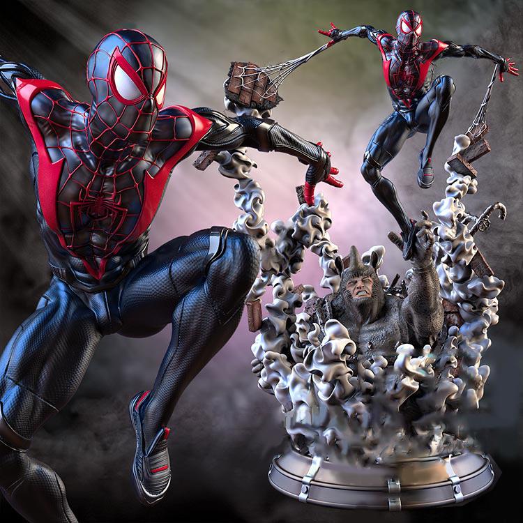 蜘蛛俠大戰(zhàn)犀牛怪3D打印模型