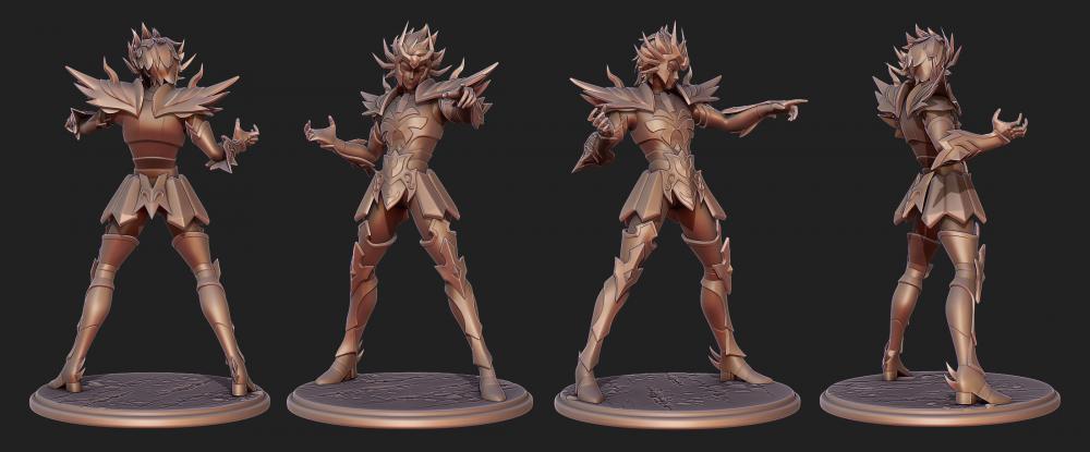 黃金圣斗士 巨蟹座 迪斯馬斯克3D打印模型