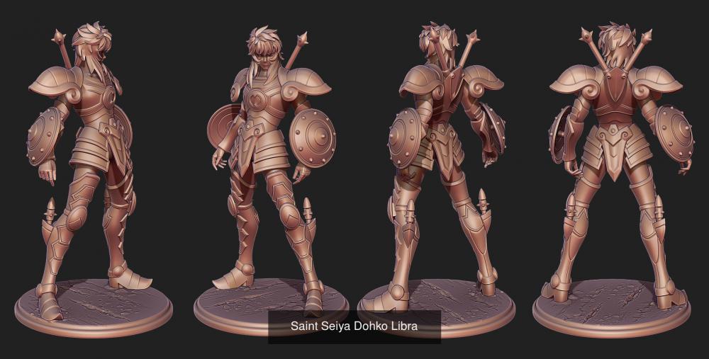 黃金圣斗士 天秤座 童虎3D打印模型