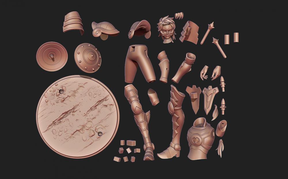 黃金圣斗士 天秤座 童虎3D打印模型