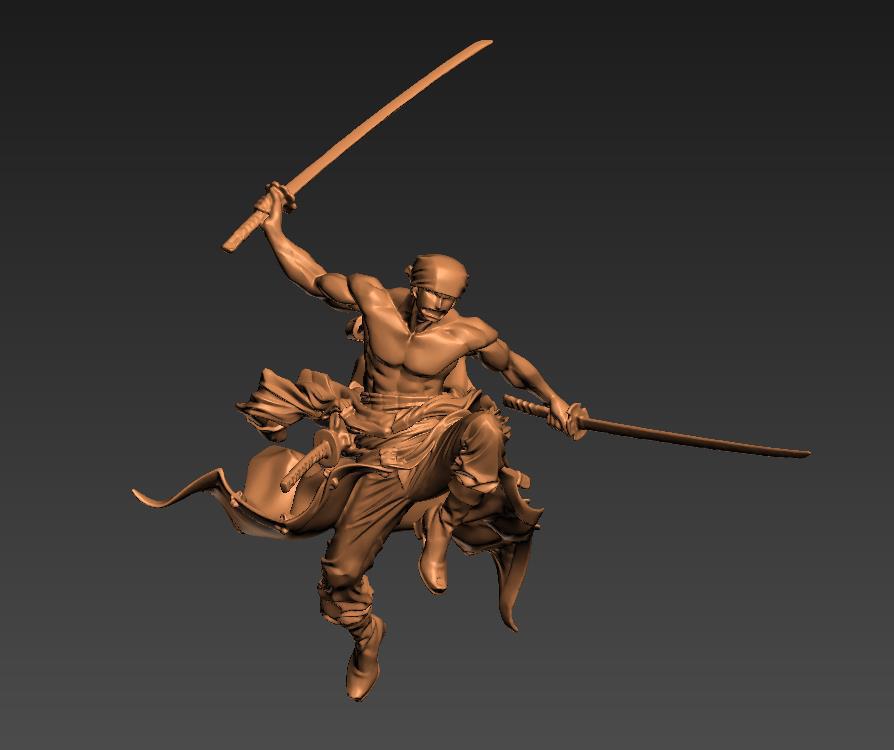 海賊王索隆3D打印模型