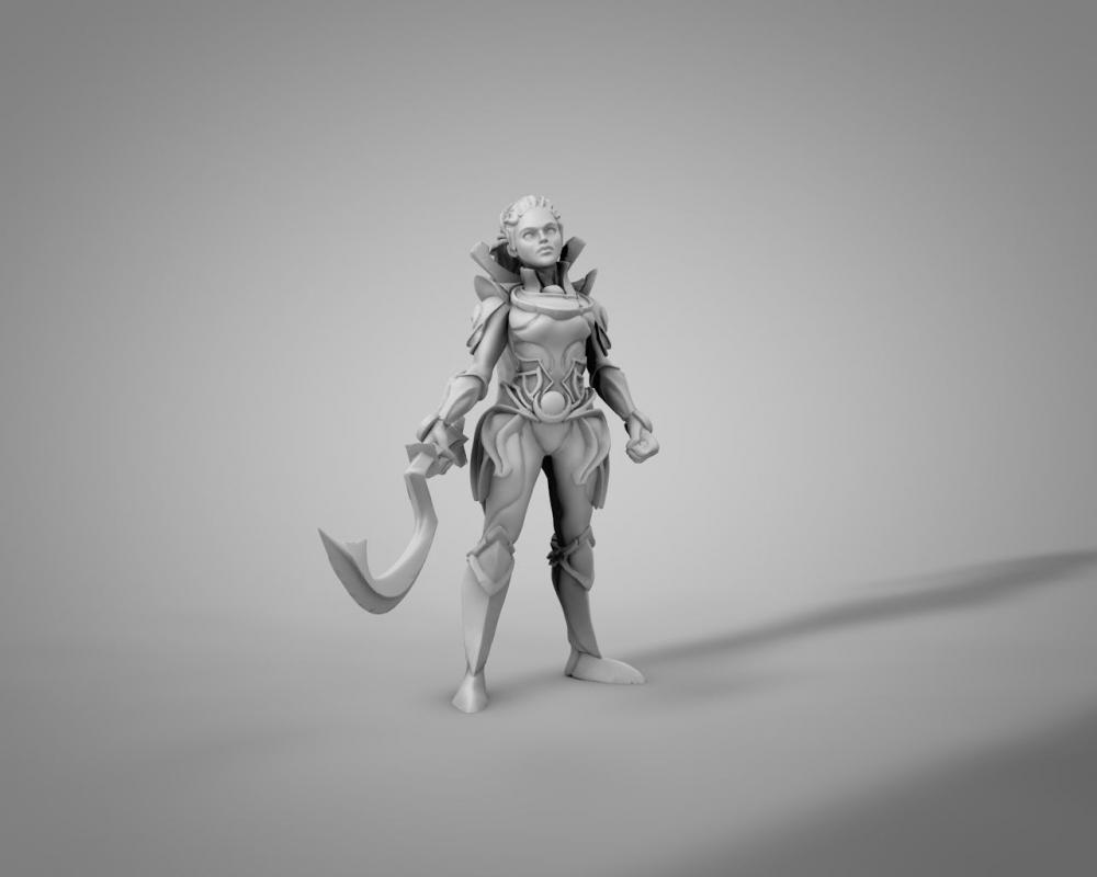 英雄聯(lián)盟LOL 皎月女神 黛安娜3D打印模型