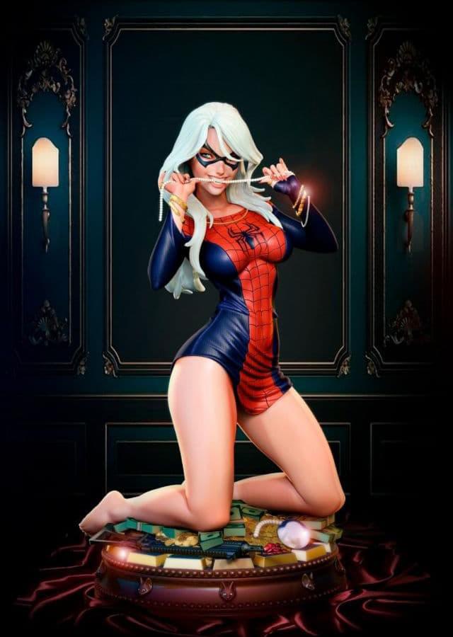 貓女3D打印模型