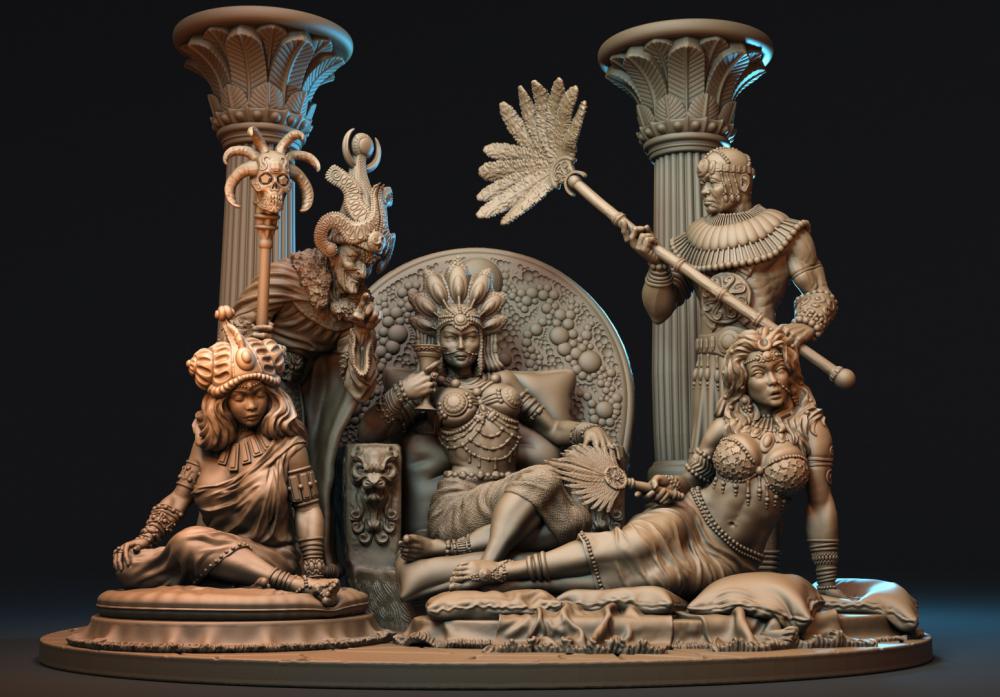 塔梅西斯的王座套裝3D打印模型