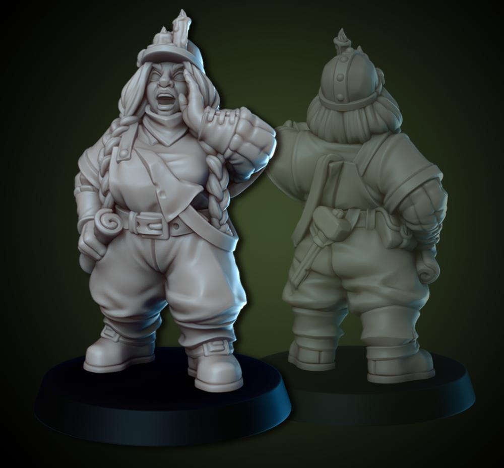 矮人監(jiān)工3D打印模型