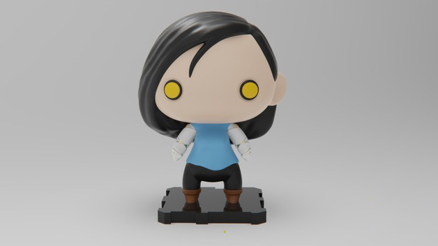 戰(zhàn)斗天使阿麗塔玩偶3D打印模型