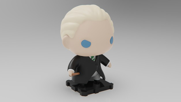 德拉科·馬爾福Q版3D打印模型