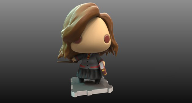 赫敏·格蘭杰Q版3D打印模型