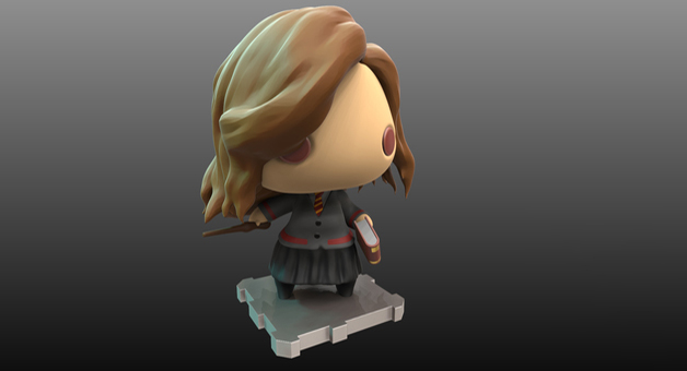 赫敏·格蘭杰Q版3D打印模型