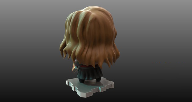 赫敏·格蘭杰Q版3D打印模型