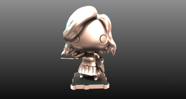 赫敏·格蘭杰Q版3D打印模型