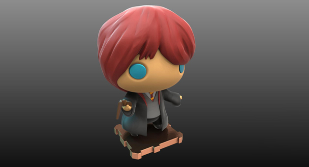 羅恩·韋斯萊Q版3D打印模型