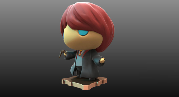 羅恩·韋斯萊Q版3D打印模型