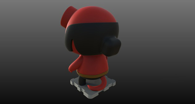 地獄男爵Q版3D打印模型