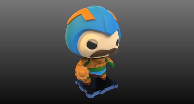 鄧肯Q版3D打印模型