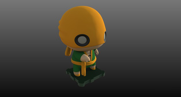 鐵拳Q版3D打印模型