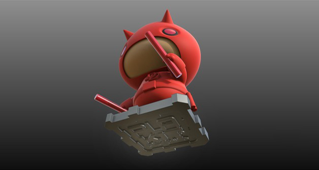 超膽俠Q版3D打印模型