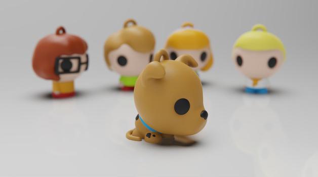 史酷比套裝Q版3D打印模型