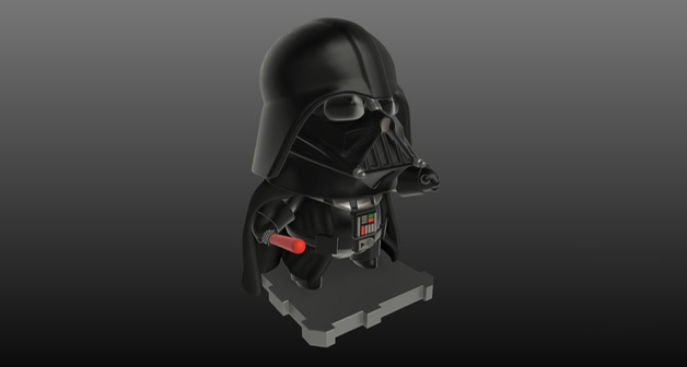 達(dá)斯·維達(dá)Q版3D打印模型