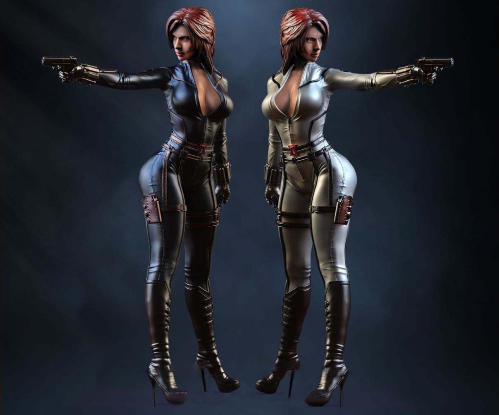 黑寡婦3D打印模型