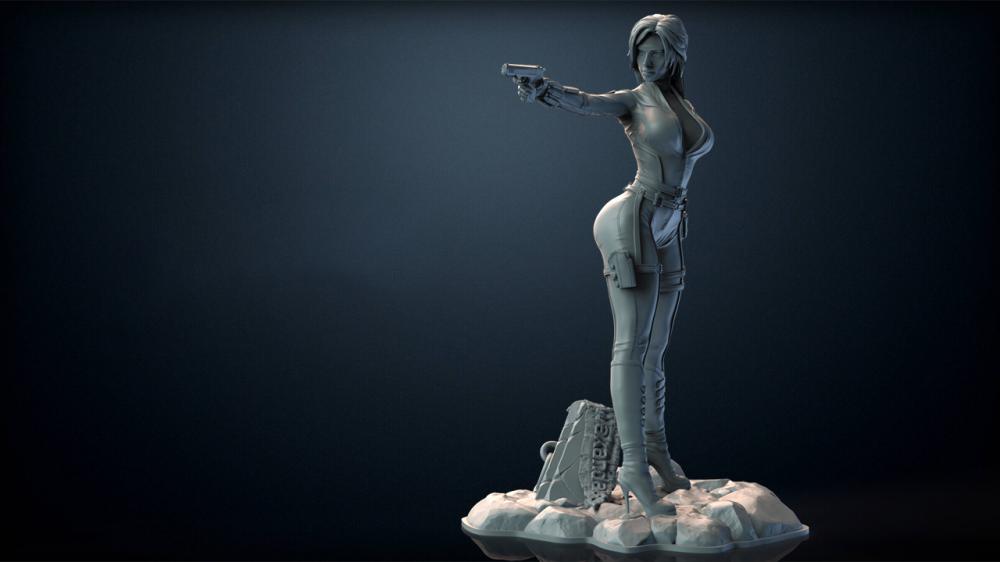 黑寡婦3D打印模型