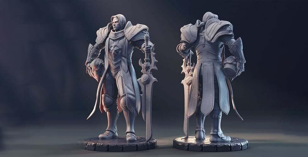 魔獸世界 安度因·烏瑞恩3D打印模型