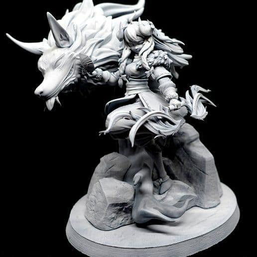 英雄聯(lián)盟LOL 靈魂蓮華 千玨3D打印模型