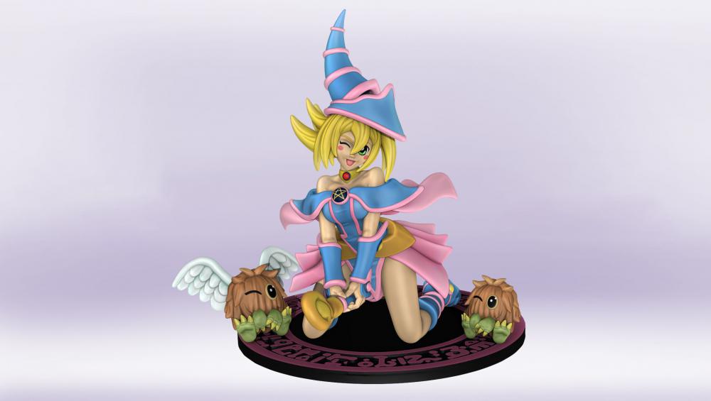游戲王 黑魔導(dǎo)女孩3D打印模型
