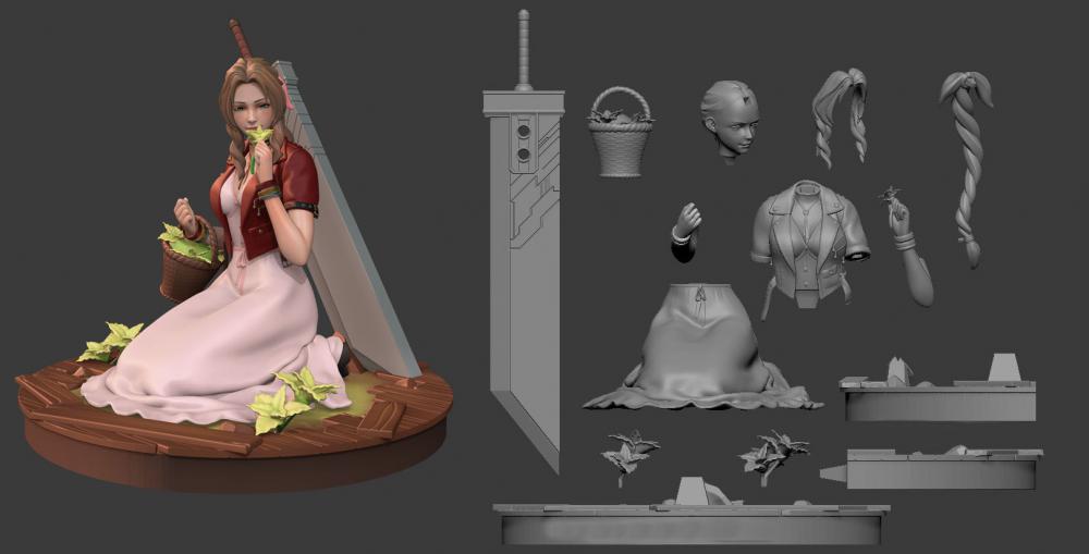 最終幻想 愛(ài)麗絲3D打印模型