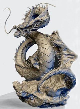 彩虹龍昆達(dá)爾3D打印模型