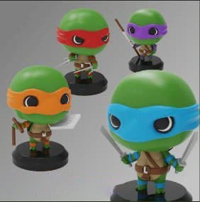 忍者神龜迷你Q版3D打印模型