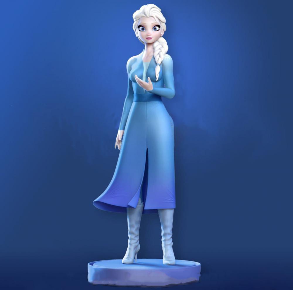 冰雪奇緣 艾莎3D打印模型