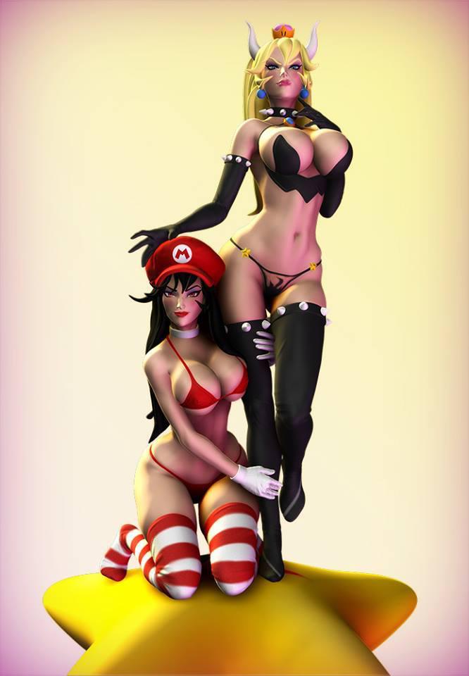 超級(jí)瑪麗娘化3D打印模型