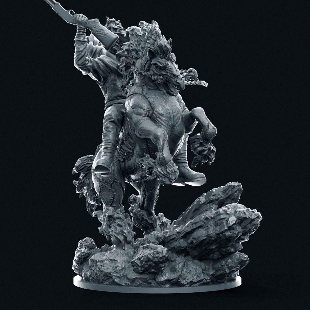 惡靈騎士3D打印模型