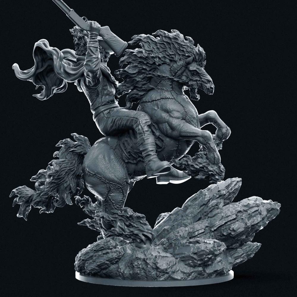 惡靈騎士3D打印模型